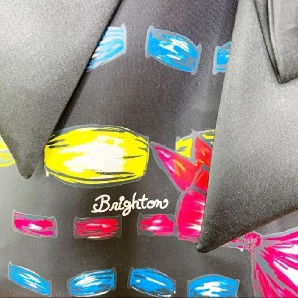 Brighton Take a Beau Black Large Bow Tote Bag Shopper Handbag Purse‎